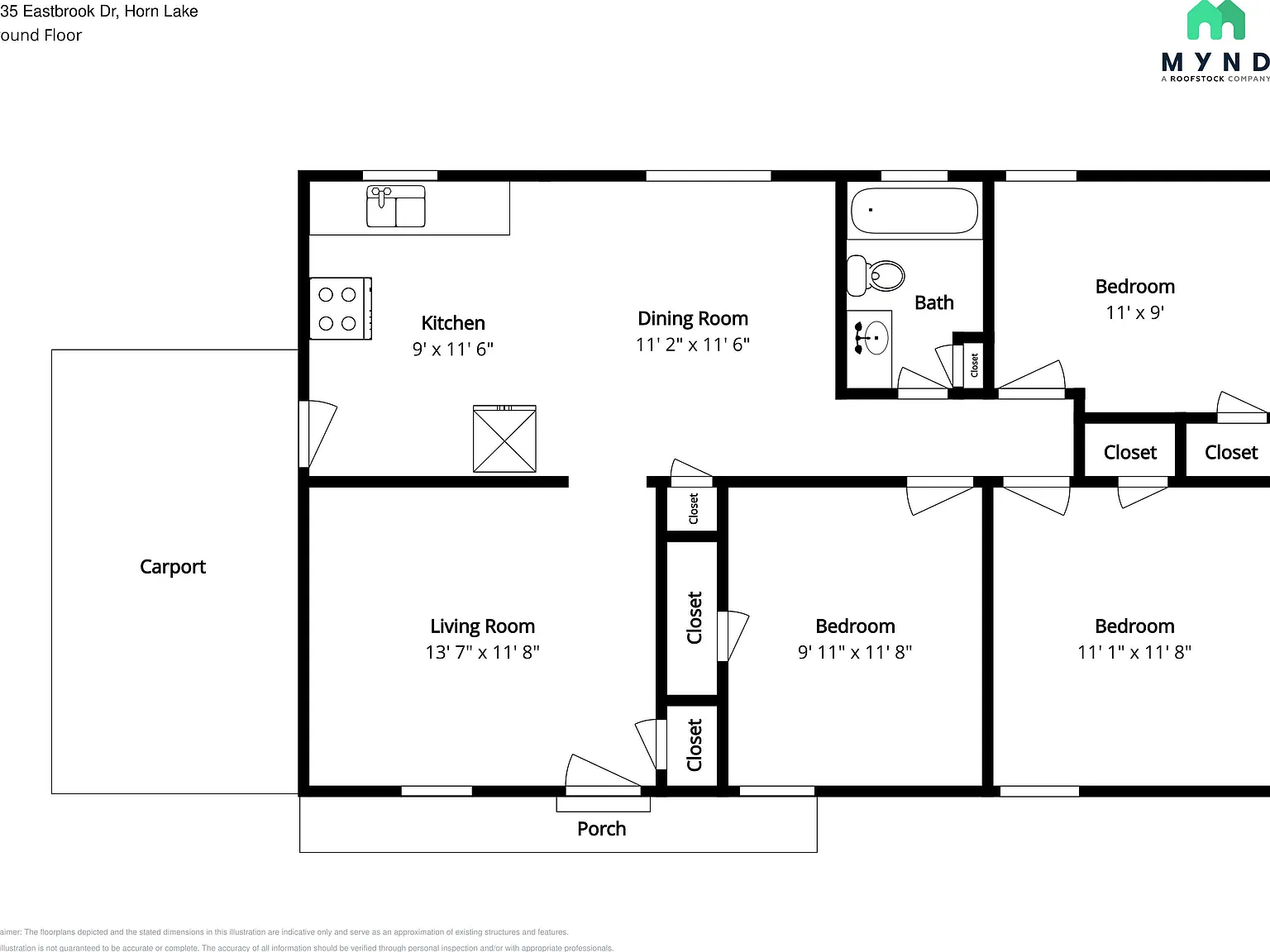 3 bed, 1.0 bath, 925 sqft, $1,385 — Photo 2