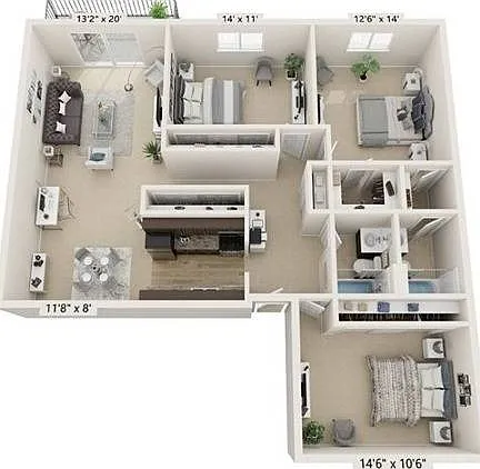 Glen Oak; Amazingly spacious 3 bedroom, 2 bath apartment home Glen Oak; Amazingly spacious 3 bedroom, 2 bath apartment home