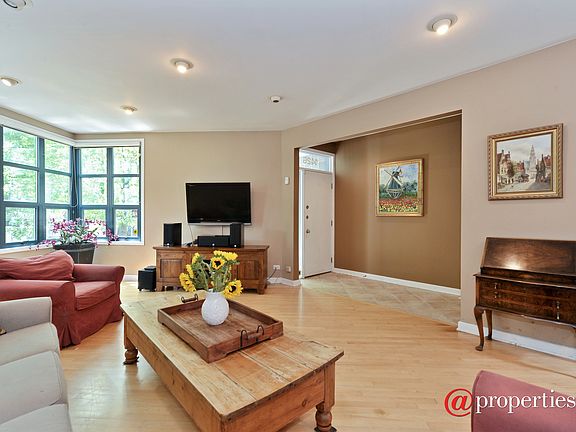 Entry foyer into living room