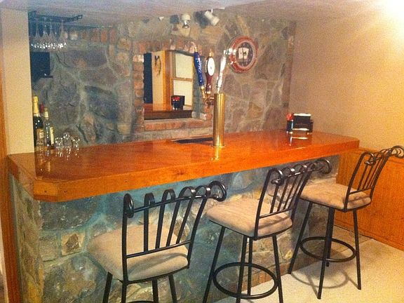 Stone Bar in Family Room