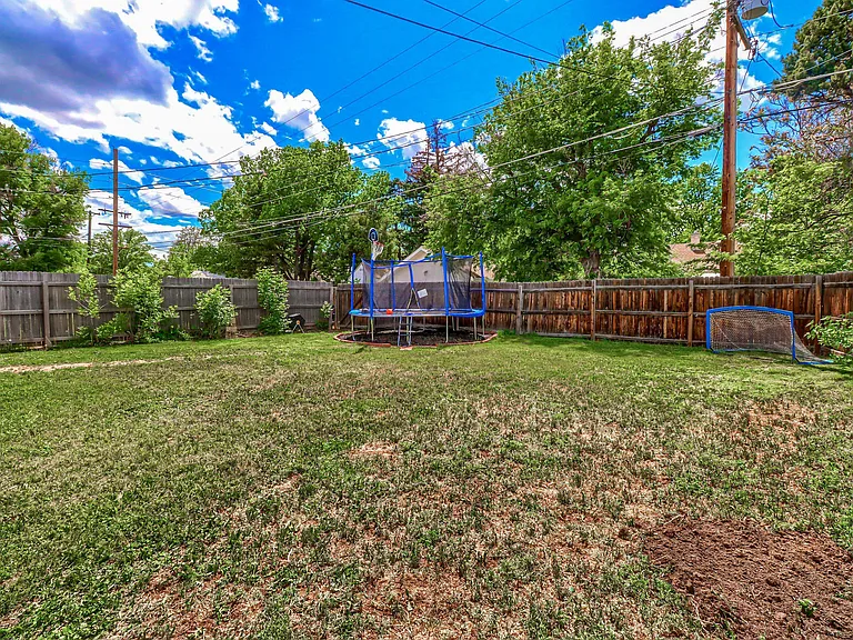 Fenced in Backyard