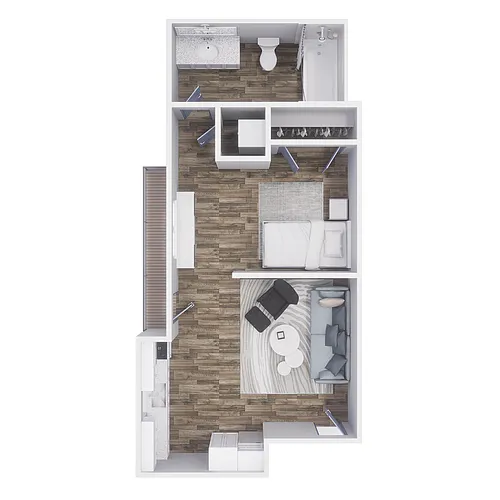 Floor plan 0x1 -414 sqft - S1
