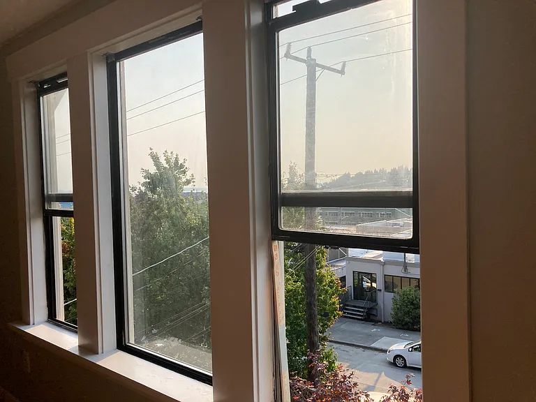 Glims of Fall fog from windows