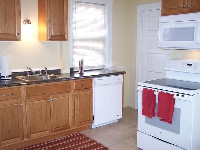 Spacious kitchen with ample storage