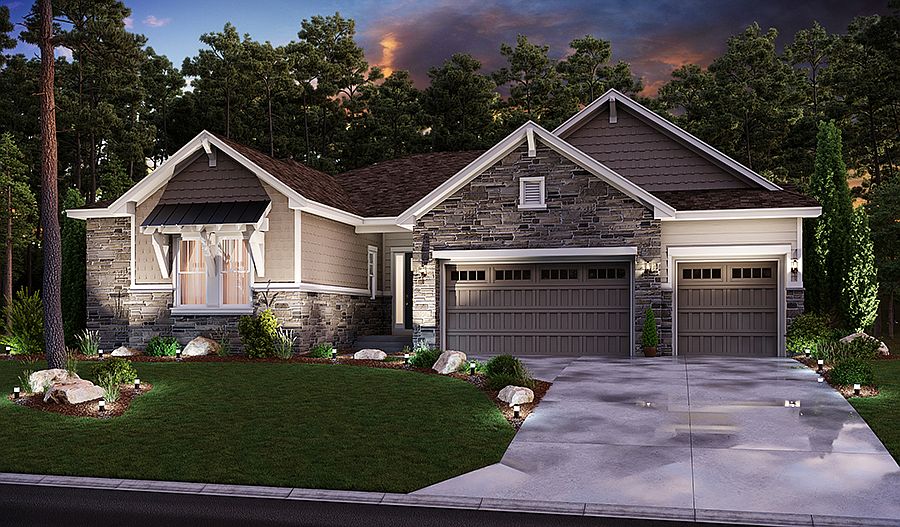 The Holbrook - Elevation A Dusk