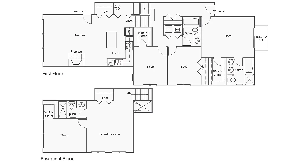 Floor plan E1