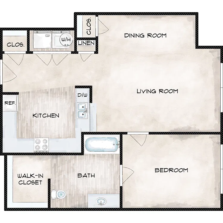 Floor plan A-1 Handicap