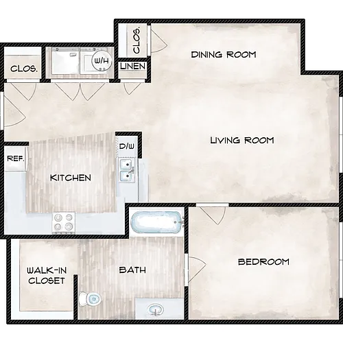 Floor plan A-1 Handicap