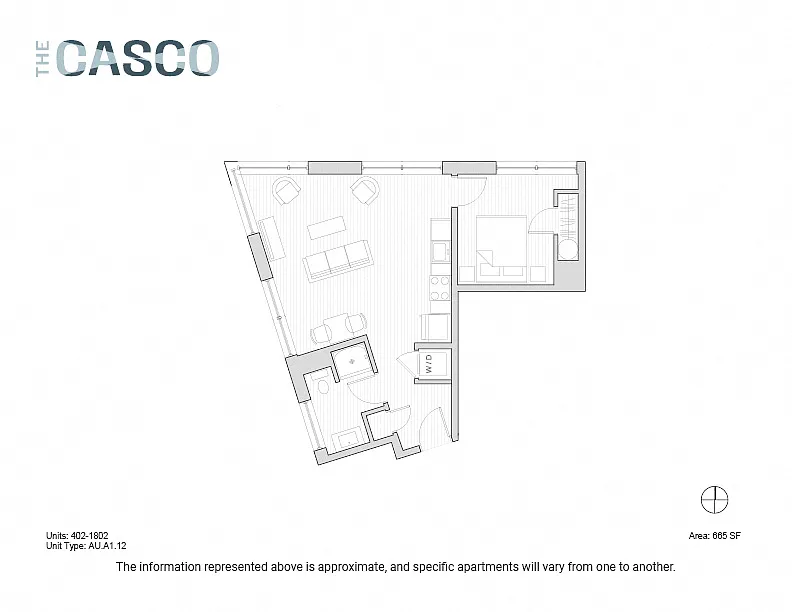 Floor plan The Casco - Fore River