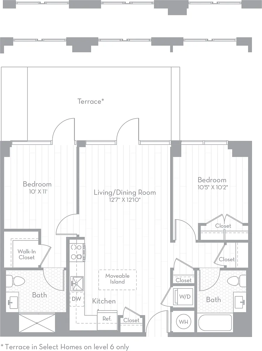 Floor plan 2 Bed/2 Bath-B03