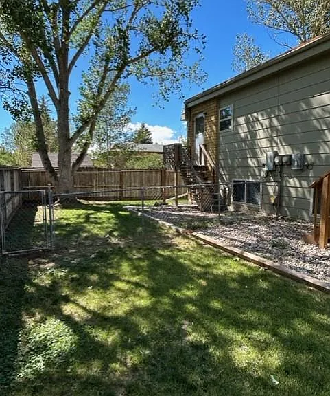 The neighboring property.