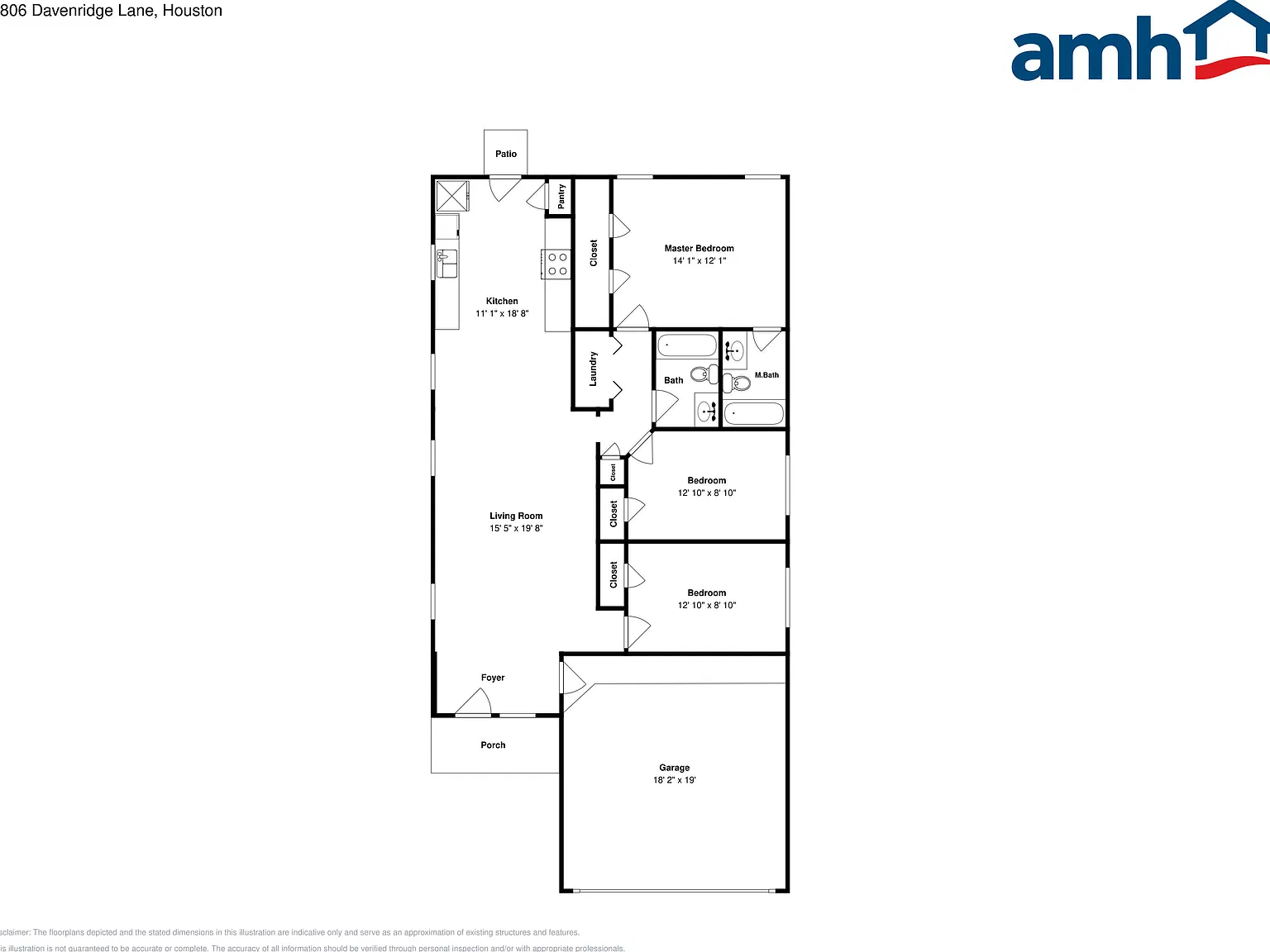 3 bed, 2.0 bath, 1260 sqft, $1,800 — Photo 2