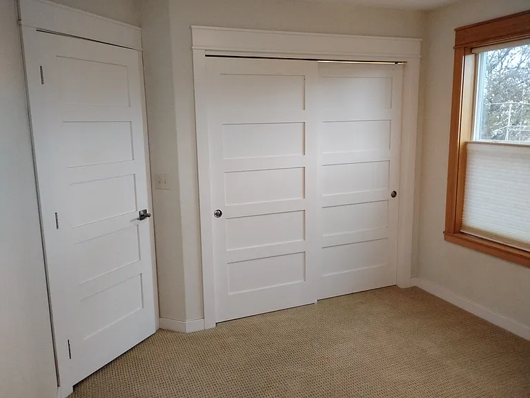 Closet with Bypass Door.
