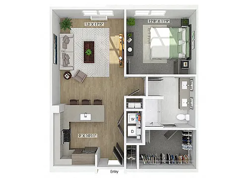 Floor plan A13