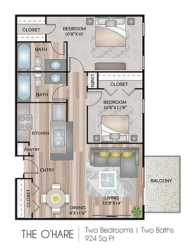 Floor plan The O'Hare