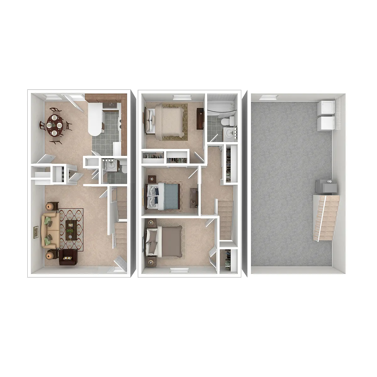 Floor plan C1 Lafayette Townhome