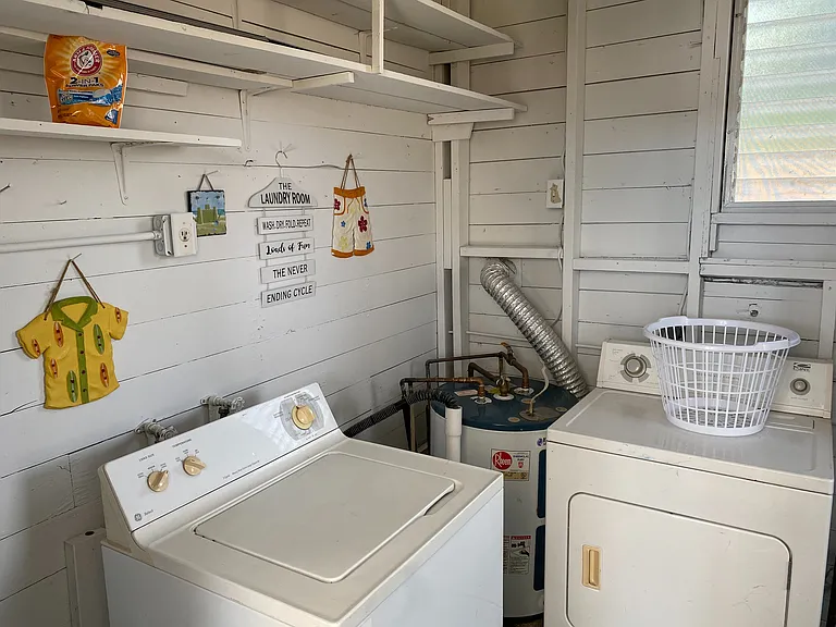 Laundry Room In Carport Area