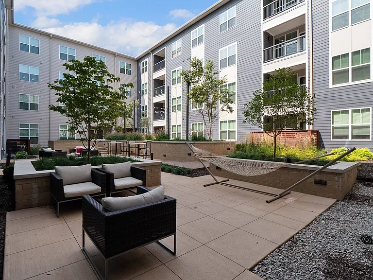 Zen Garden with hammocks