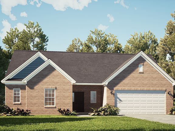 The Taylor Elevation A Shown with Brick Option B