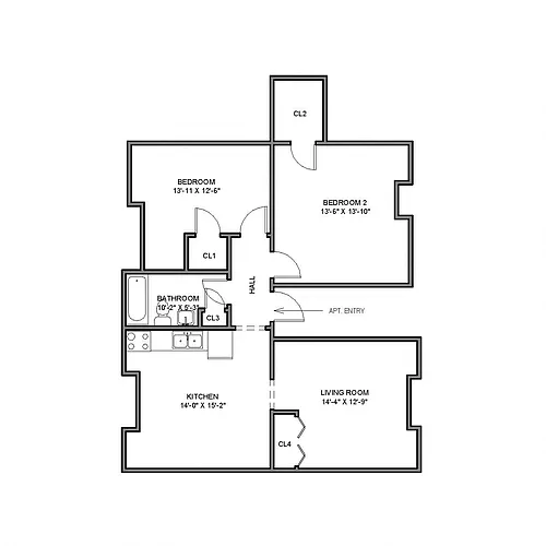 Floor plan 414 N Neville