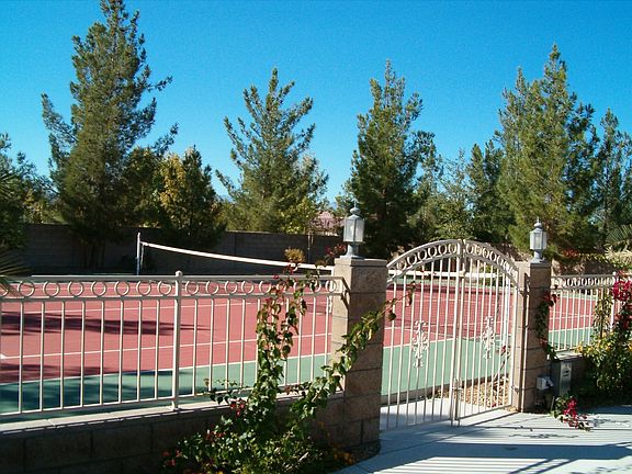 private full size tennis court