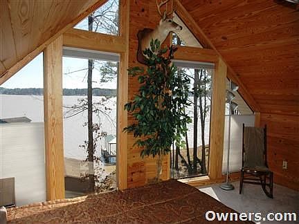 View from upstairs lakeside bedroom