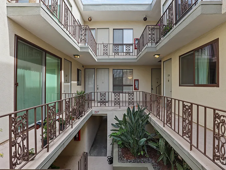 Upper Level View of Courtyard