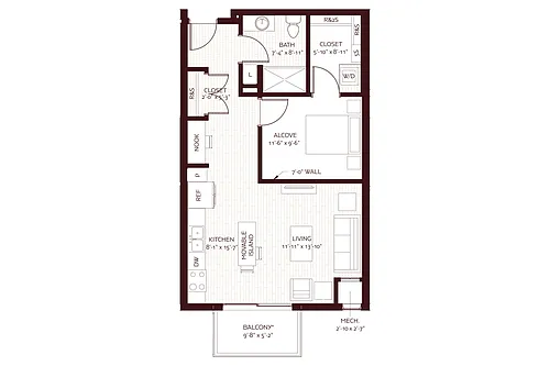 Floor plan Merlot