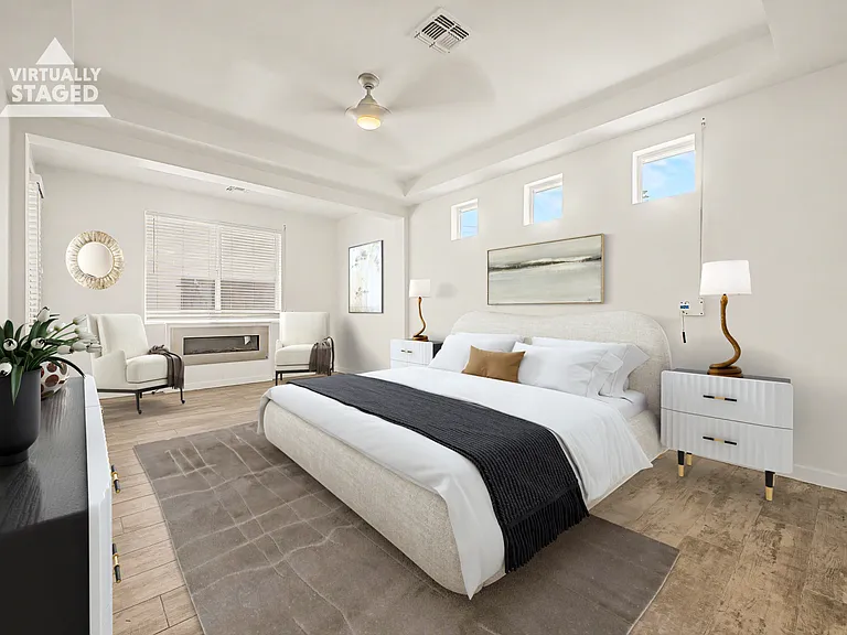 Staged Master Bedroom