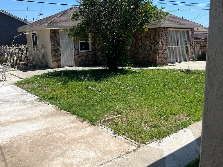 Backyard and backhouse