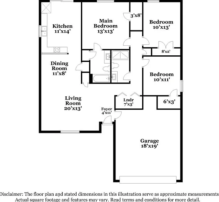 3 bed, 2.0 bath, 1301 sqft, $3,170 — Photo 2