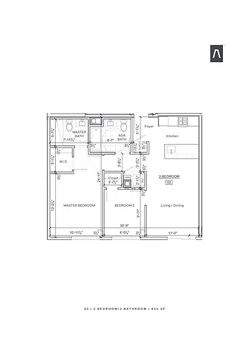 Floor plan 02 2 bed
