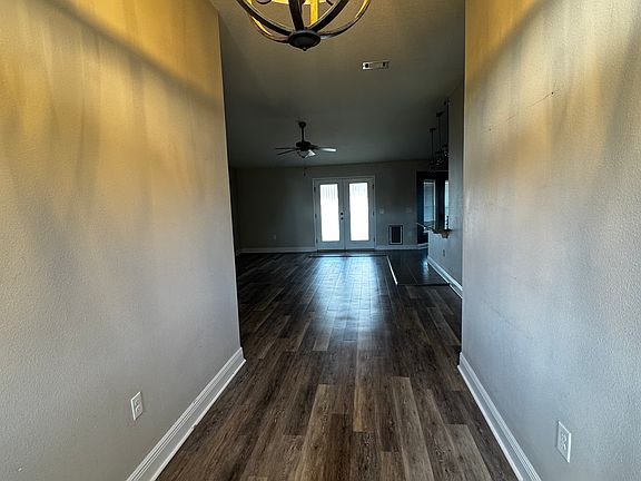 Entry way with updated lighting