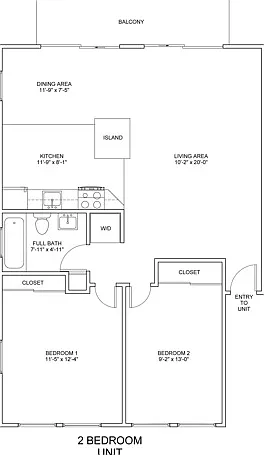 2x1 Floorplan 2x1 Floorplan