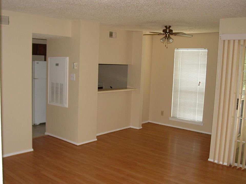 Wood floor in dining/living area