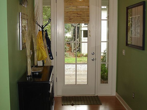 entry way: large 9' foot french doors