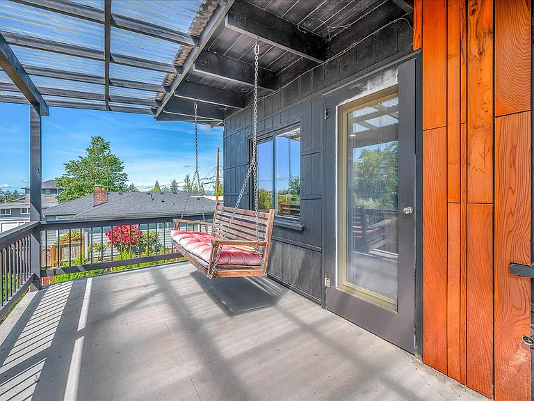 Deck with access from the kitchen and Master bedroom