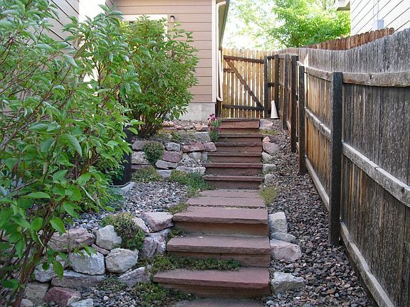 So. side stone steps