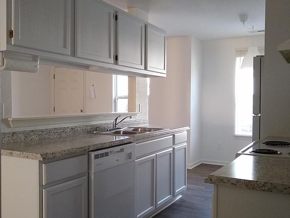 Kitchen with Pass-Through Window to Living Room