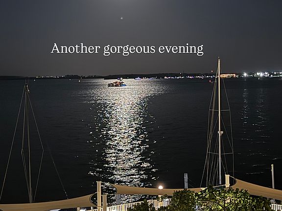 View from side balcony