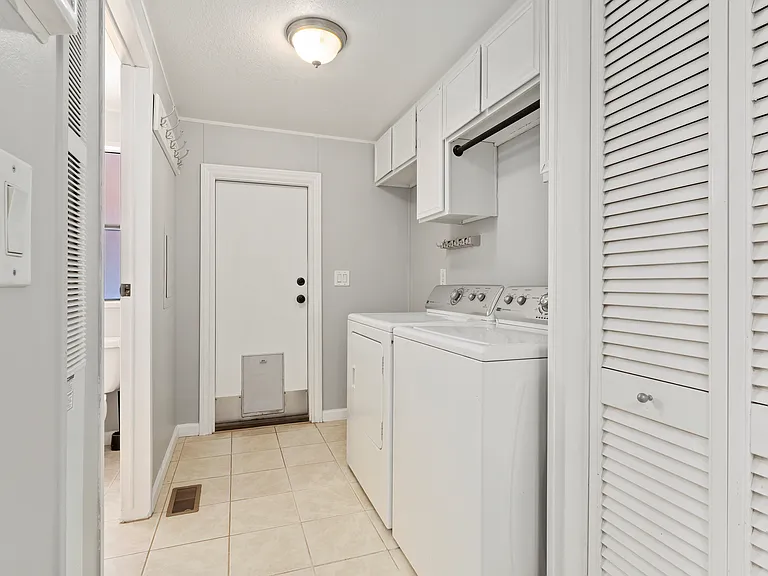 laundry room + coat closets
