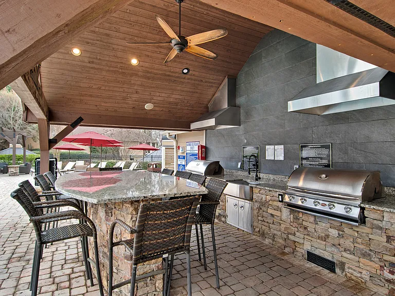 Outdoor Kitchen and BBQ Area