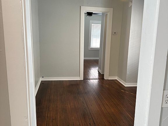 View from kitchen to living and bedroom space