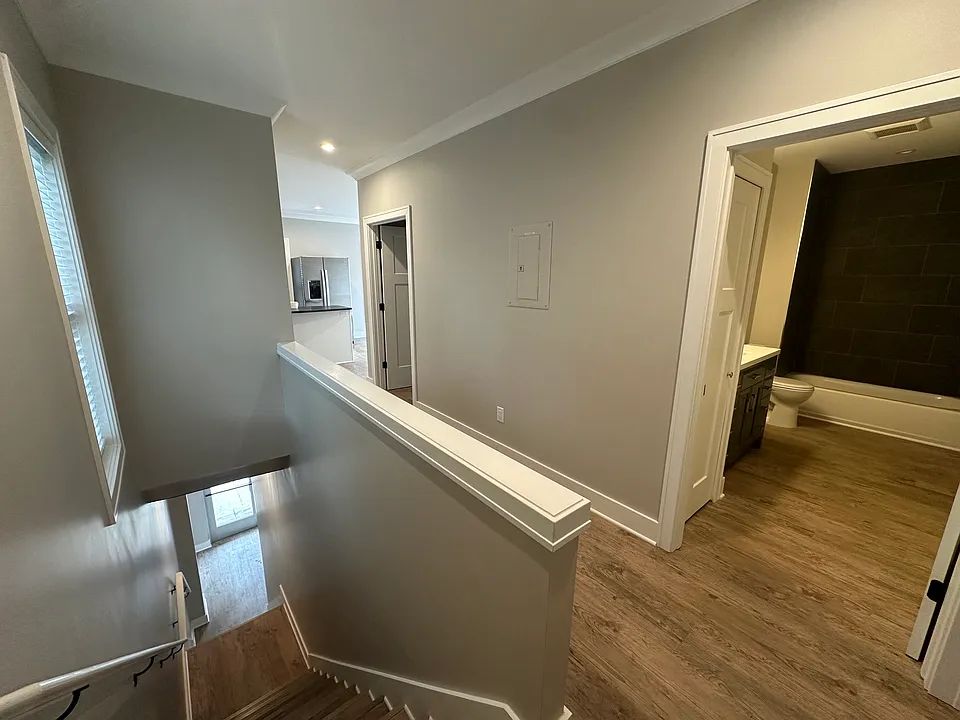 View from top of the entrance stairs