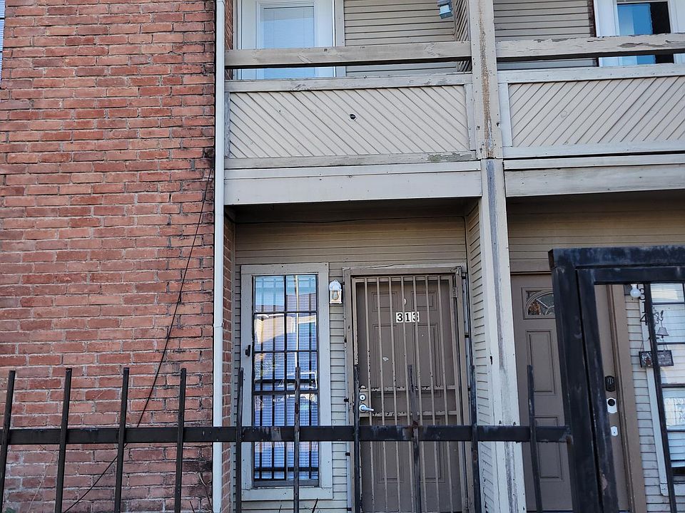 Front of unit sits off the street.