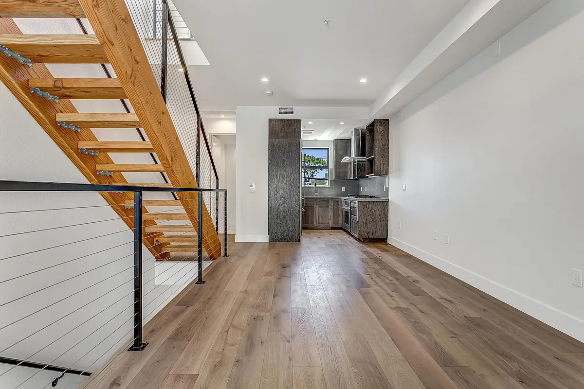Living room, dining and kitchen - 7846 Herschel Ave #101