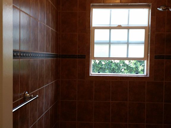 Bath room tub & shower.