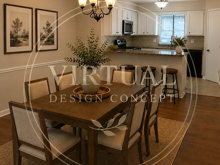 This virtual concept illustrates the functionality of the space as well as a beautiful design.