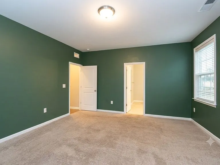 Master bath and walk in closet