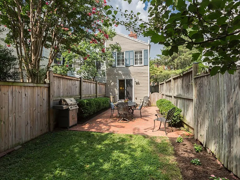 View of patio from back